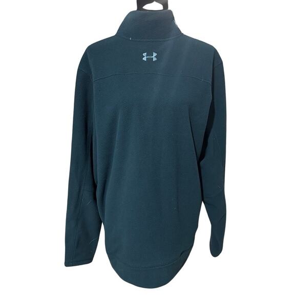 Under Armour Turquoise Half-Zip Fleece Sweater | Cozy Sport Layer - Picture 2 of 10